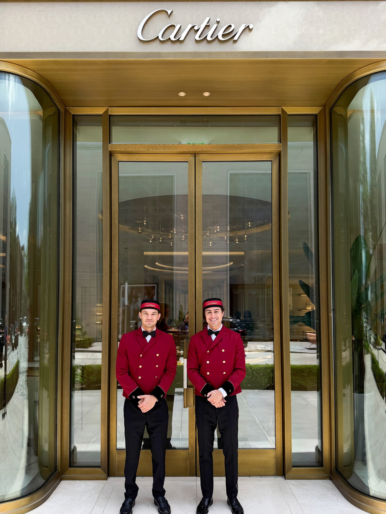 Visage representative supporting a Cartier luxury retail activation